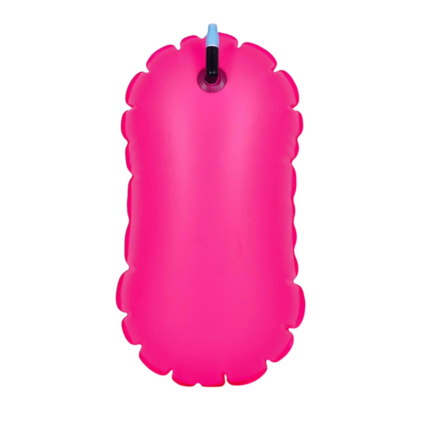 Open Water Inflatable Swim Buoy High-Visibility Swim Buoy with Valve Lightweight Safety Buoy Bright for Swimmers, Triathletes, Rose Red-image-25