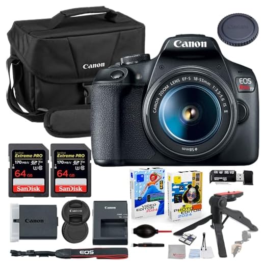 Canon EOS Rebel T7 DSLR Camera Bundle