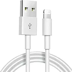 Cabo USB para Lightning Reforçado 1M, Compatível com iPhone 6 7 8 X Xs 11 Se 12 Xr 13 14 Pro Max – Carregamento Turbo e Transferência de Dados