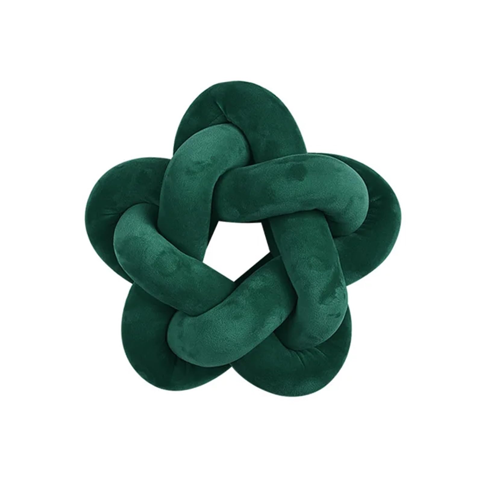Coussin lombaire doux étoile nouée en peluche haut de gamme