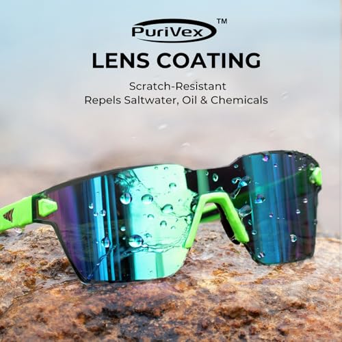 Image of KastKing Tarkio Polarized Fishing Sunglasses, One Piece PC Lens Rimless