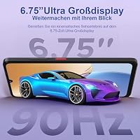 ZTE Blade A56 Android Smartphone ohne Vertrag, Schwarz (2025)+6,75 Zoll HD+Display (90 Hz), 4G LTE, 4GB RAM, 64GB Speicher, 13MP KI-Hauptkamera+8MP Frontkamera, Dual SIM – Ansicht 2