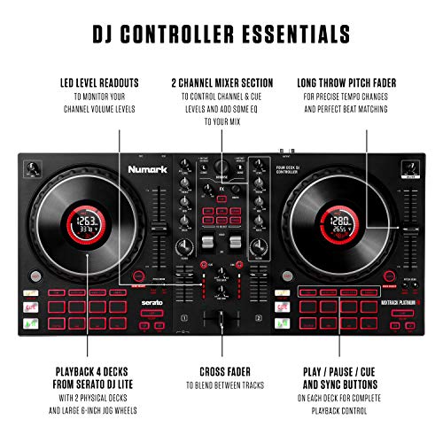 image for Alto Professional Numark Mixtrack Platinum FX and 2X TX308 - DJ Contro
