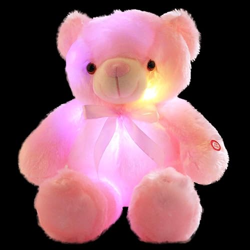 Miniatura 5 de sofipal Osos de peluche LED lindos juguetes de peluche brillantes y creativos coloridos juguetes de peluche para dormitorio niños bebés San Valentín
