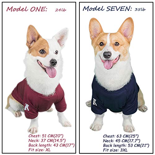 Koneseve Dog Shirts Blank T-Shirt Soft For Small Medium Large Dogs Boy Girl Puppy Clothes Breathable Cotton Cat Basic Shirt Kitten Apparel Adorable Cozy Casual Fashion Costume 2-Pack Blue & Red L #TOP6