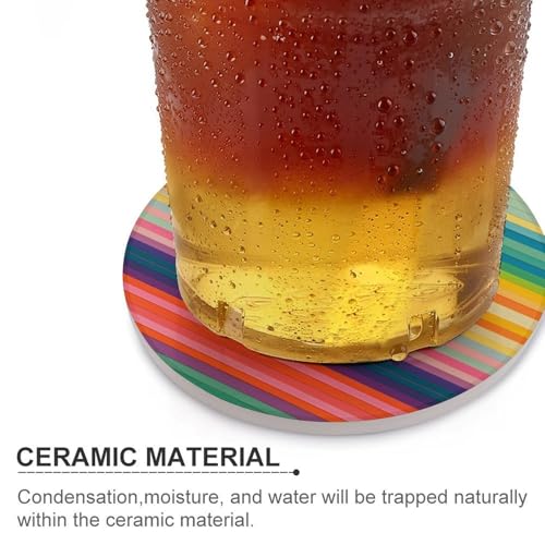 Dessous de verre céramique et liège absorbant contre taches eau et rayures