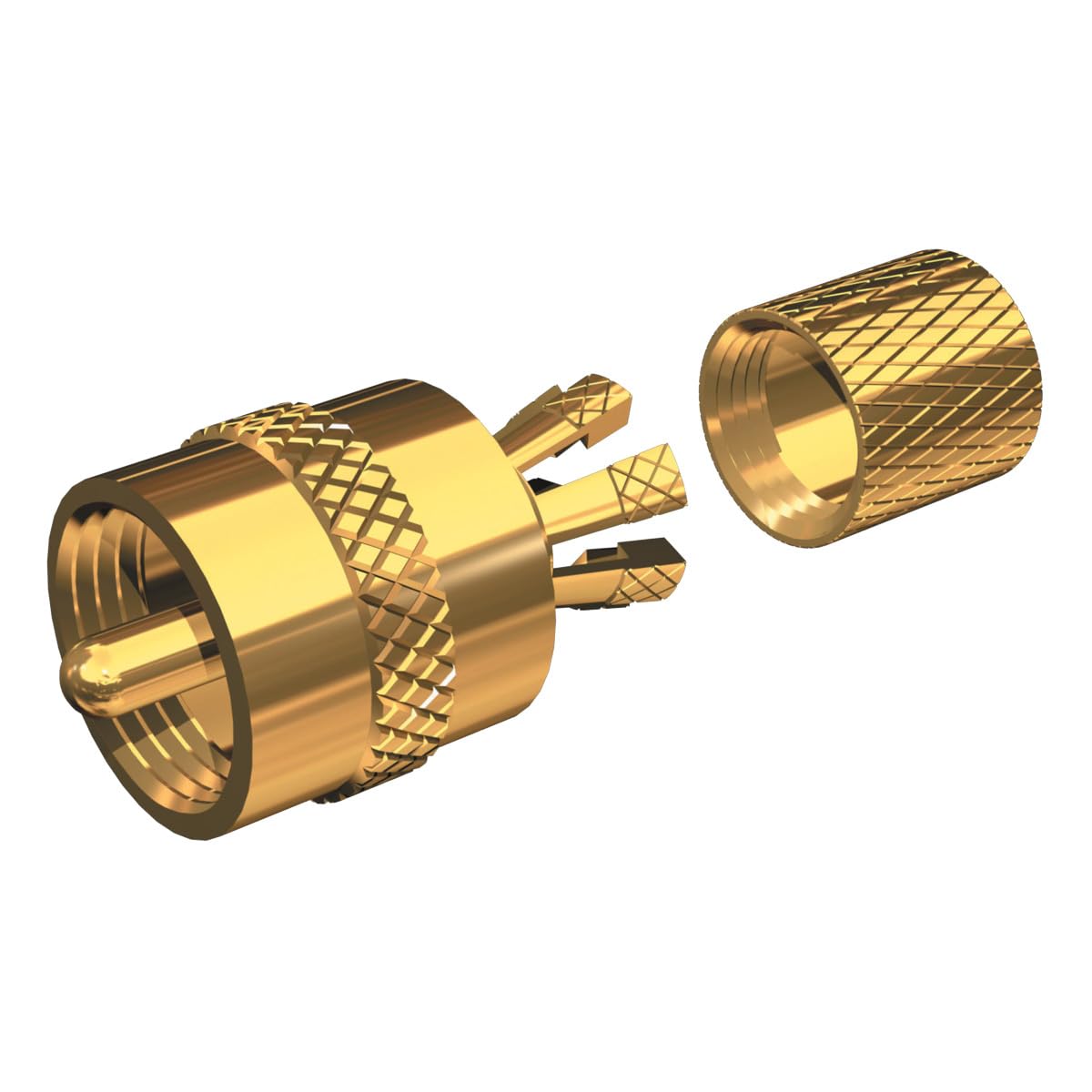 Shakespeare 3003.4061 PL-259-CP-G Marine Center Pin Connector,Gold