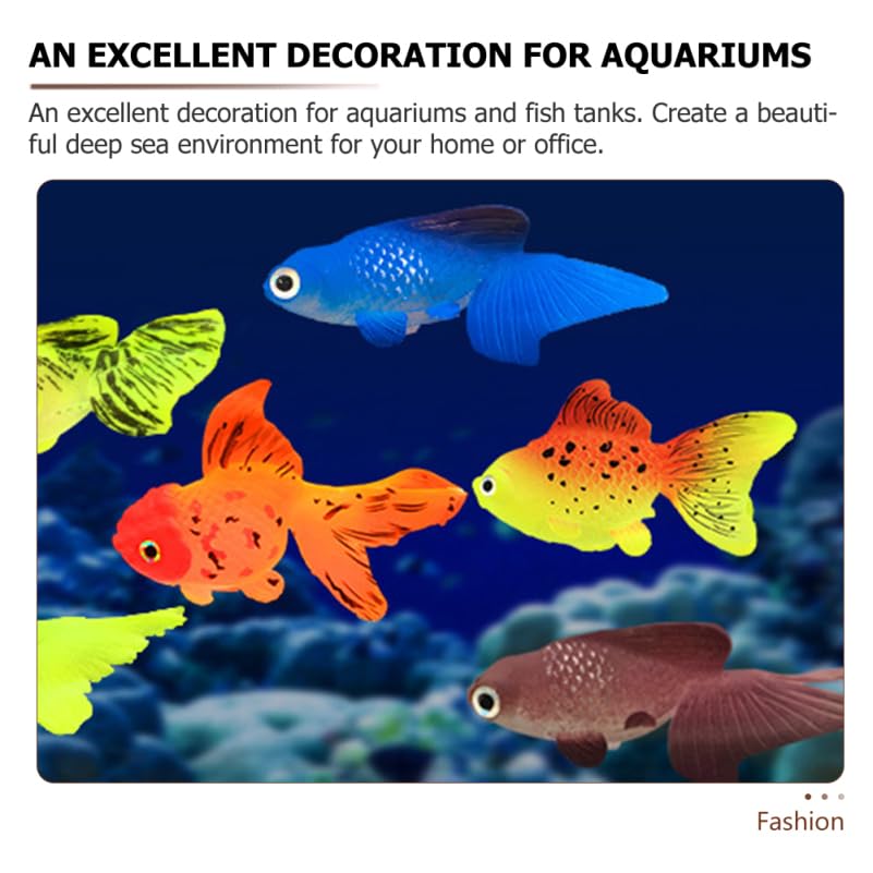 BUGUUYO Schwimmende knstliche Goldfisch-Dekoration fr Aquarien,  knstliches Fischmodell, kreative, verschleifeste Goldfisch-Figuren fr  Aquarium-Dekoration, 2 Stck : Amazon.de: Haustier