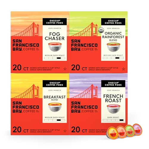 San Francisco Bay K-Cup Coffee Pods Favorite Four Variety Pack (8...