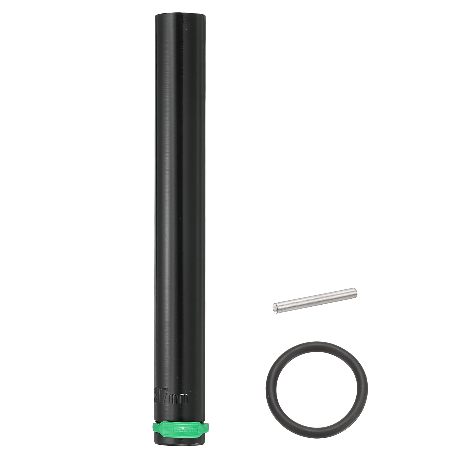 sourcing map 6 Point Deep Impact Socket 1/2" Drive 17mm Metric Standard Socket 8" Long Cr-Mo Steel Spindle Axle Hex Nut Bolt Sockets with Rubber Ring Locking Pin