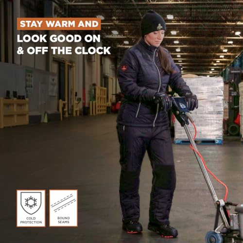 RefrigiWear Women’s Quilted Jacket – Insulated Winter Coat with Reflective Lining, Zip Pockets & Thumbhole Cuffs4