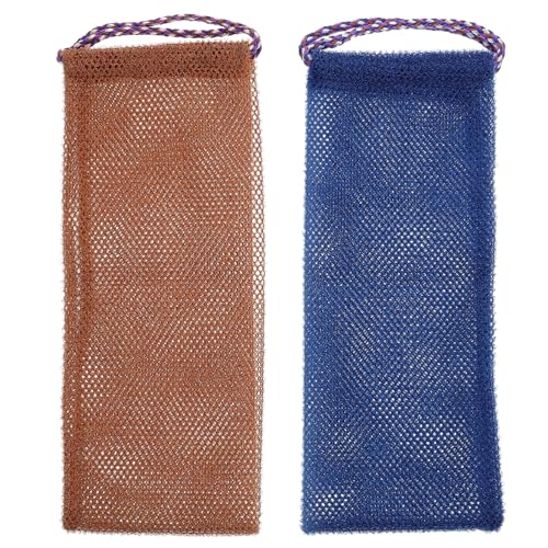 Toallas de baño exfoliantes Happyyami para una limpieza corporal profunda y piel suave, 4 uds