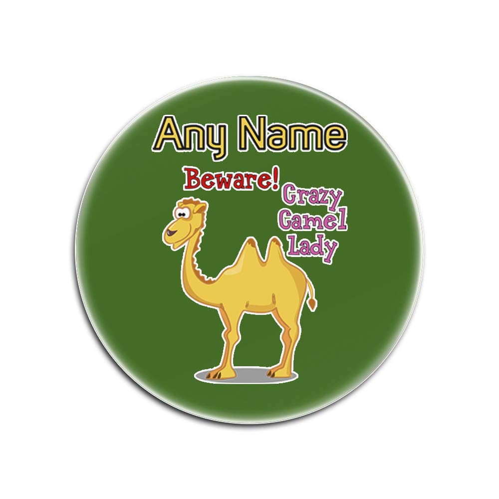 Dessous-de-Verre en Verre pour l'apéritif - Lot de 4 Verts Crazy Camel Lady