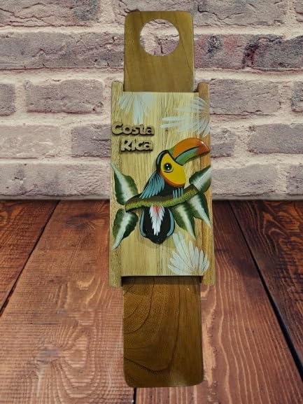 Tapanti store.Chorreador,Costa Rican handcrafted foldable wooden pour-over coffee maker.Includes a reusable cloth filter.Embedded Toucan wooden hand painted design.Light Cedar.Perfect for travel