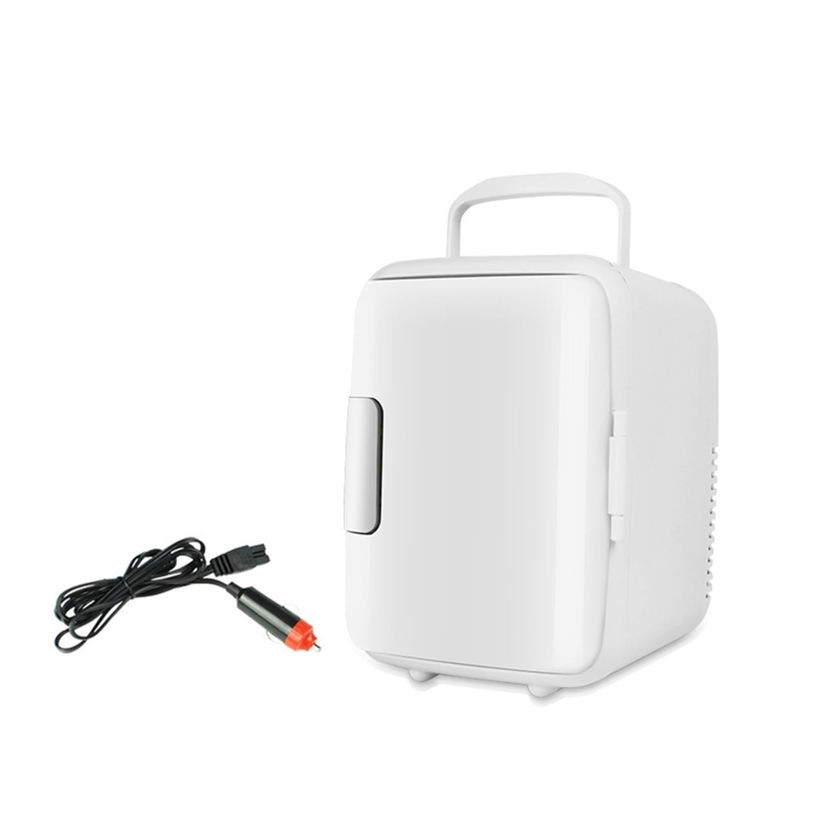 Refrigerador de Coche de Gran Capacidad de 4L, de Grado alimenticio, con Revestimiento Enfriador y Calentador, Mini refrigerador for Dormitorio, Oficina, hogar.(White)