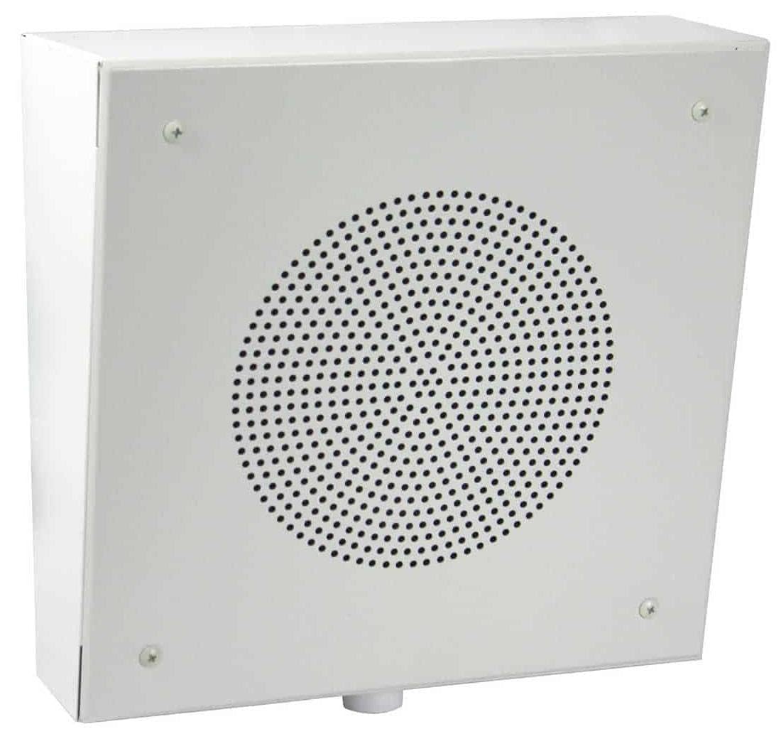 Lowell DSL-805-72K 8-Inch Dual Cone Speaker with 25/70V Xfmr, Grille, Enclosure, Volume Control; 25V/70V Dual Voltage Transformer with Taps at 0.25, 0.5, 1, 2, 5W; Steel Enclosure and Grille