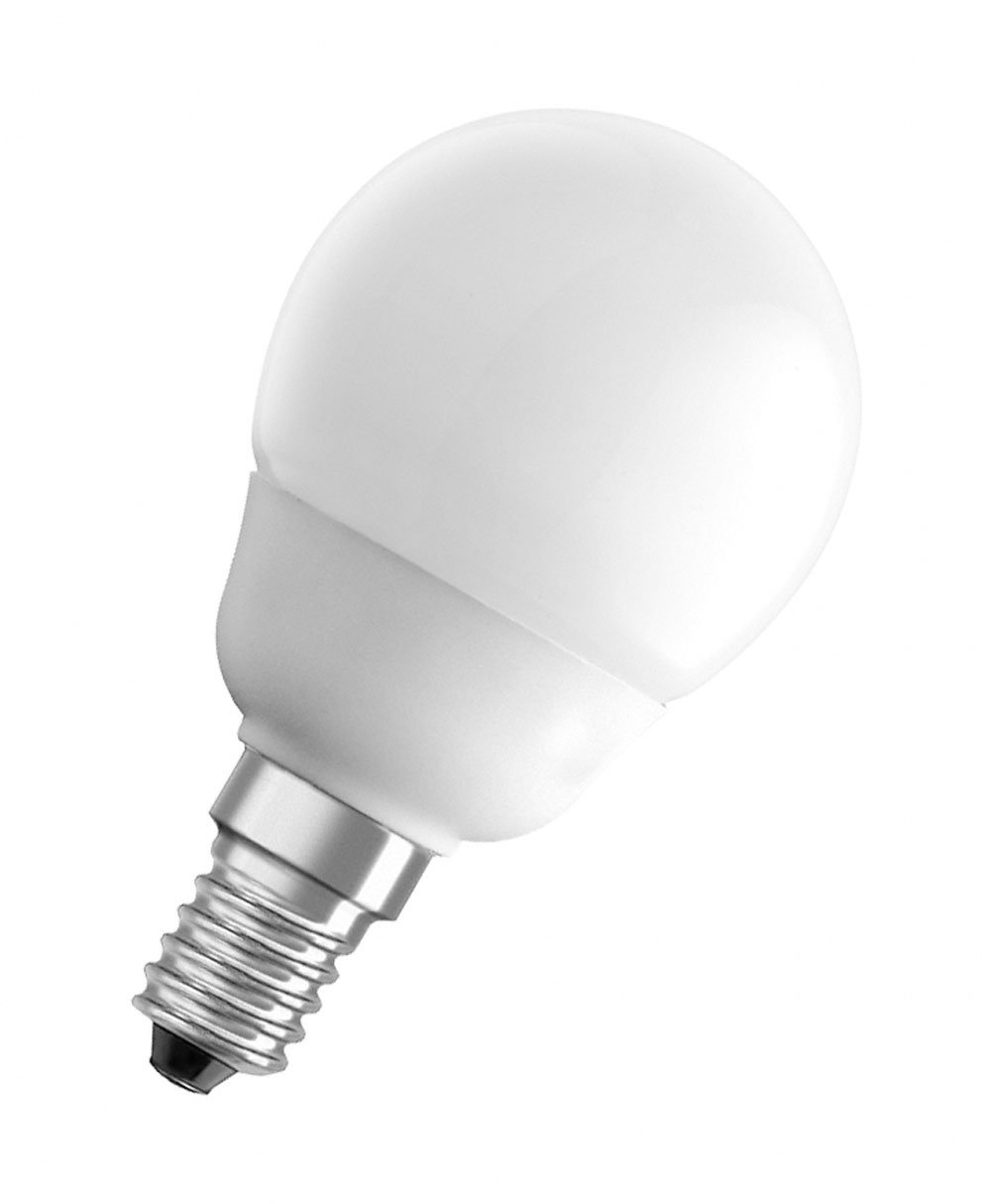 Osram 956200 Ampoule Duluxstar Minibullet P 5 W/825, correspond à 25 W, culot E14 Ampoules basse consommation en forme de goutte, blanc chaud 45 mm