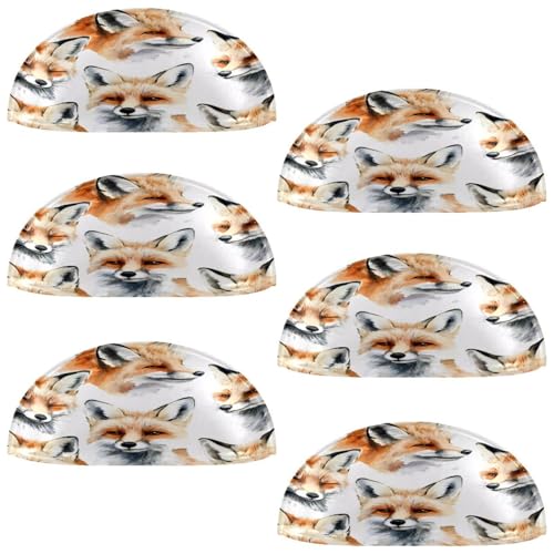 VAPOKF 6 maniglie a conchiglia per cassetti, semicircolari, utilizzate per camera da letto, cassettiera, armadio, porta della cucina, volpi