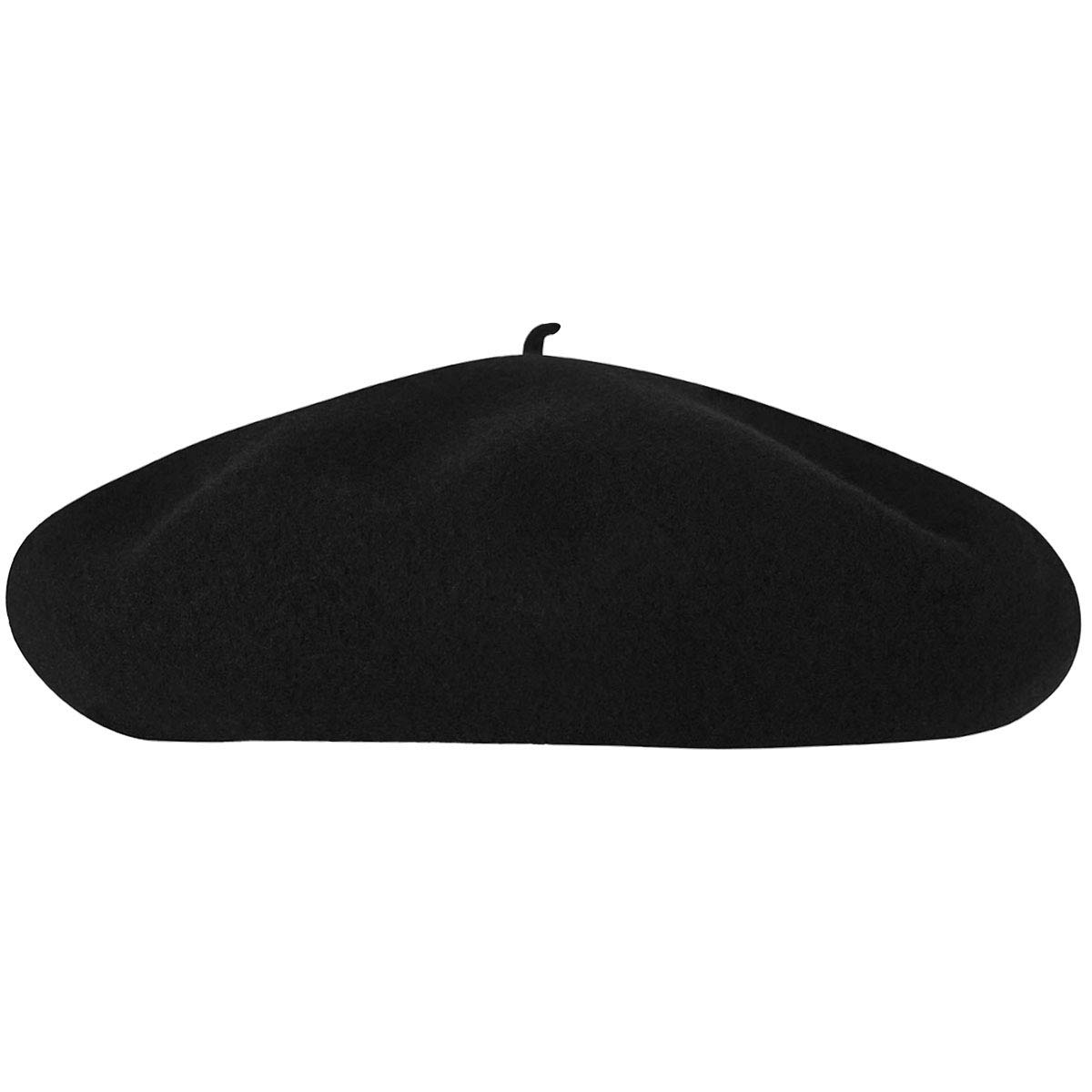 kangol Unisex Baskenmütze Anglobasque Beret, Gr. Large (Herstellergröße: Large), Schwarz