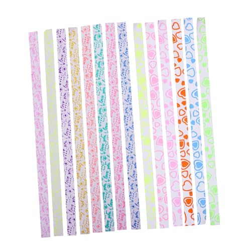 HOMSFOU 840 piezas Tiras de Papel para Origami Estrella Luminosa Papel de Colores para Manualidades DIY Estrellas Plegables para Decoración y Proyectos Creativos para Fiestas