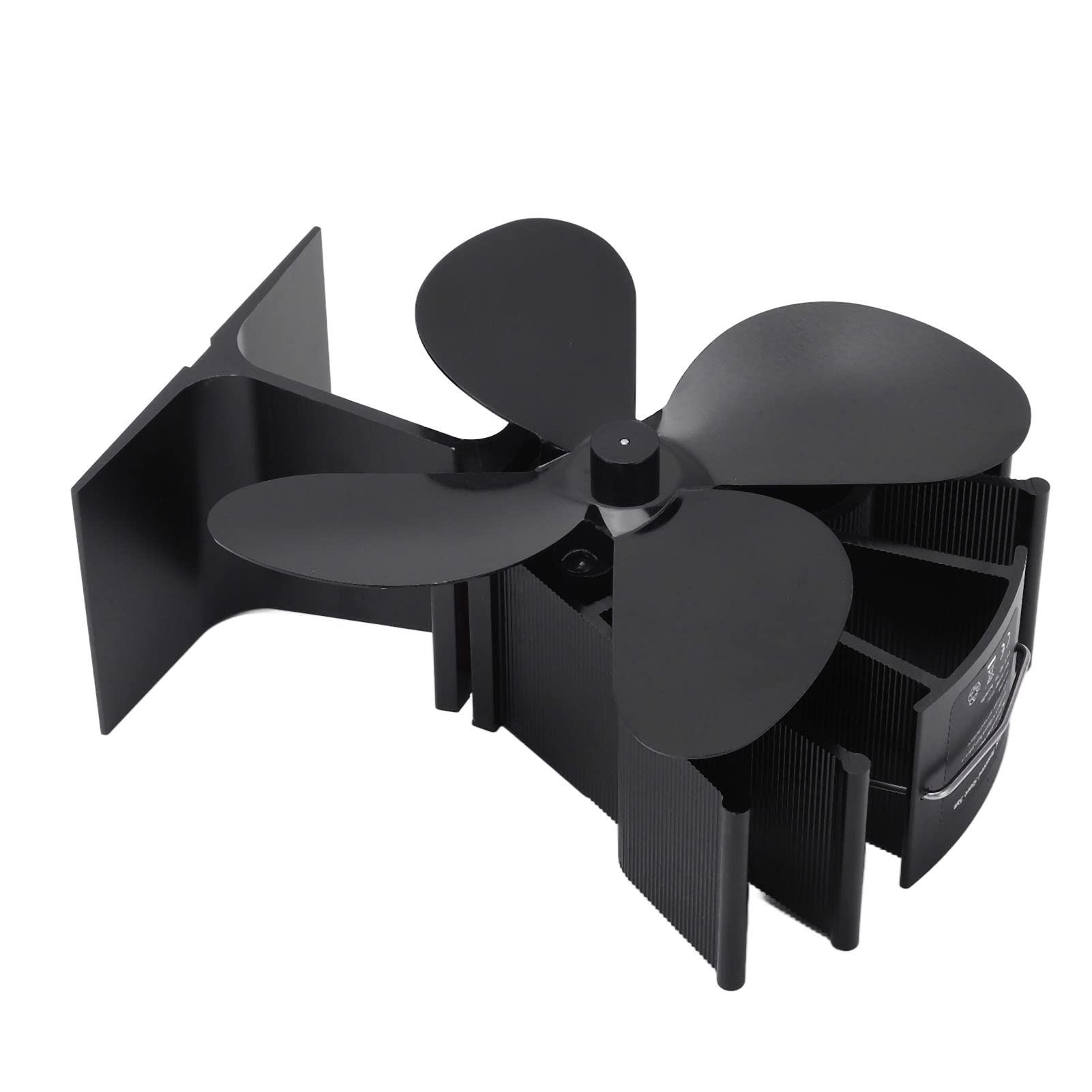 Ventilatore per Stufa Alimentato a Calore Ventilatore per Camino Ecofan Non Elettrico Ecologico Silenzioso Alimentato a Calore a 4 Pale in Lega di A