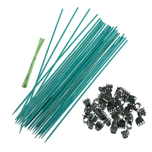 SUPVOX 1 Juego Planta Palo de bambú Palo de arreglo Floral Pinzas para Plantas trepadoras Clips de Plantas de jardín tutores para Plantas Tutor para Plantas estaca de Planta Decorativa