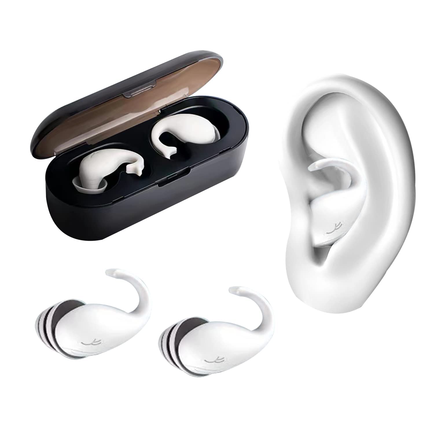 Nois Ear Plugs, Ear Plugs for Sleeping Nois, Silicone Cancelling Earplugs, Sound Blocking Sleeping, Super Soft, Ear Plugs for Sleeping, Reusable Noise Reduction Earplugs for Snoring, Work, Travel