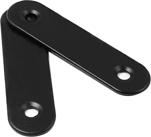 Miniatura 9 de Rierdge 24 juegos de soportes rectos de placa plana de acero inoxidable de 2.5 pulgadas, soportes de metal de 2.362 in, soporte de placa de