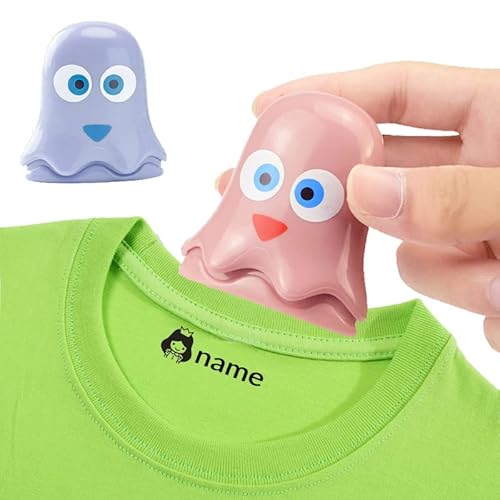 Buaodam Sello de Nombre Personalizado,Sello Para Ropa Personalizado, Marcador de Tela con Sello de Autoentintado Personalizado Para Ropa de Niños,Etiqueta Personalizada,Papel,No Fácil Desvanecer Cover
