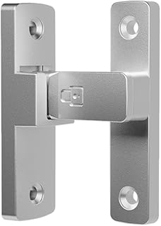 ETEKJOY Heavy-Duty Flip Latch Lock 90/180 Degree Sliding/Swinging Door Lock Latch Bolt for Gate Barn Garage Garden Fence Shed Window Cabinet (Silver, 90 Degree)