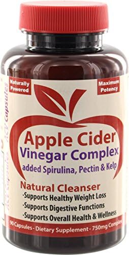 ACV Pills: Apple Cider Vinegar Capsules- Supports Healthy Weight Management, Digestive Functions & Overall Health