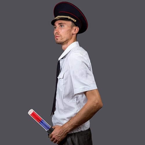 Miniatura 8 de Varita de tráfico luces LED rojo azul aparcamiento varita para coche Dirección reutilizable tráfico b