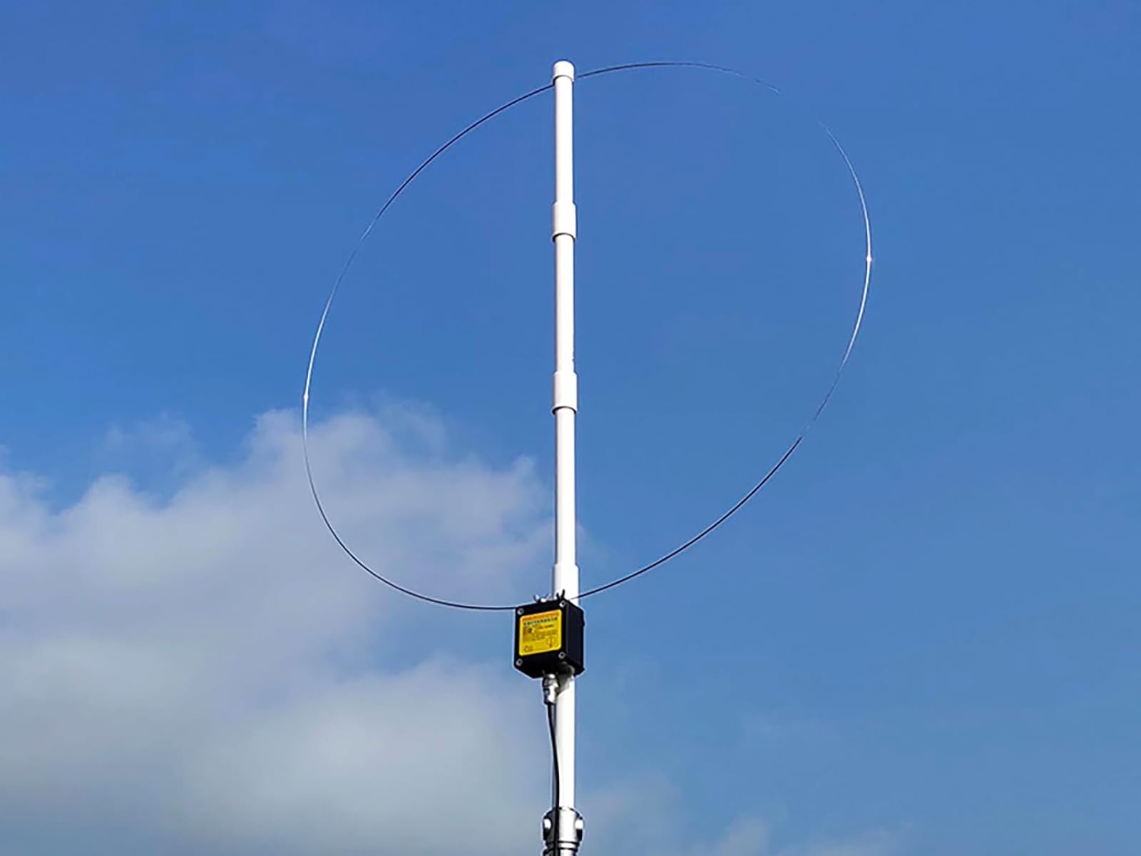 AURSINC K-480WLA Radio portatile a onde corte antenna attiva ad anello 0,5 MHz-500 MHz Full Band LW/MW/SW/FM/VHF/HF Banda da da aereo 6 metri tubo alimentare 30 dBi con batteria da 1800 mAh