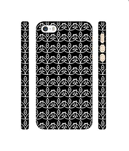 Image of Amazon Brand - Solimo Designer White Flowers Pattern 3D Printed Hard Back Case Mobile Cover for Apple iPhone 5 / 5S