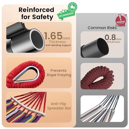 EveryFun Double Hammock with Stand