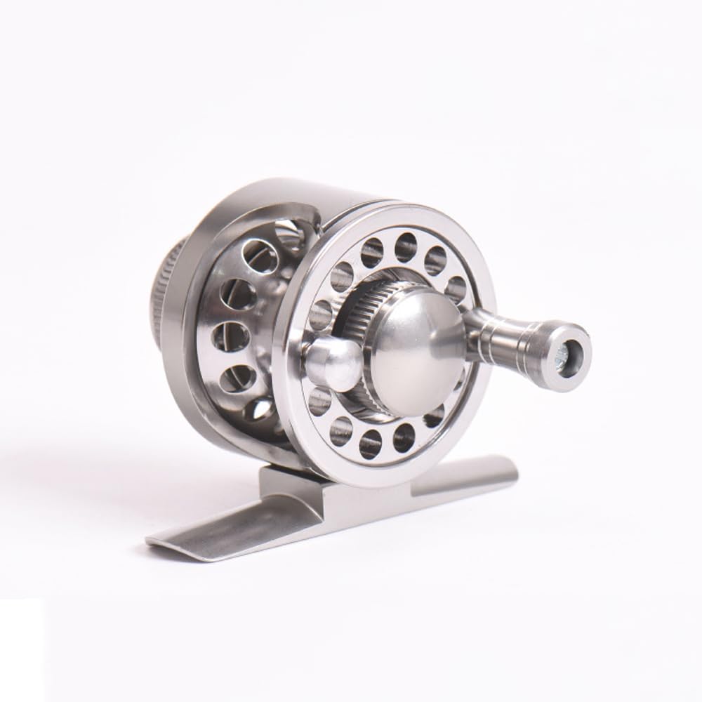 Fliegenfischen Rollen Aluminiumlegierung, 2+1 bb Fliegenrolle Angelrollen für Forelle Bass Karpfen - Größe # 39mm/49.5mm/59.5mm (Silber)