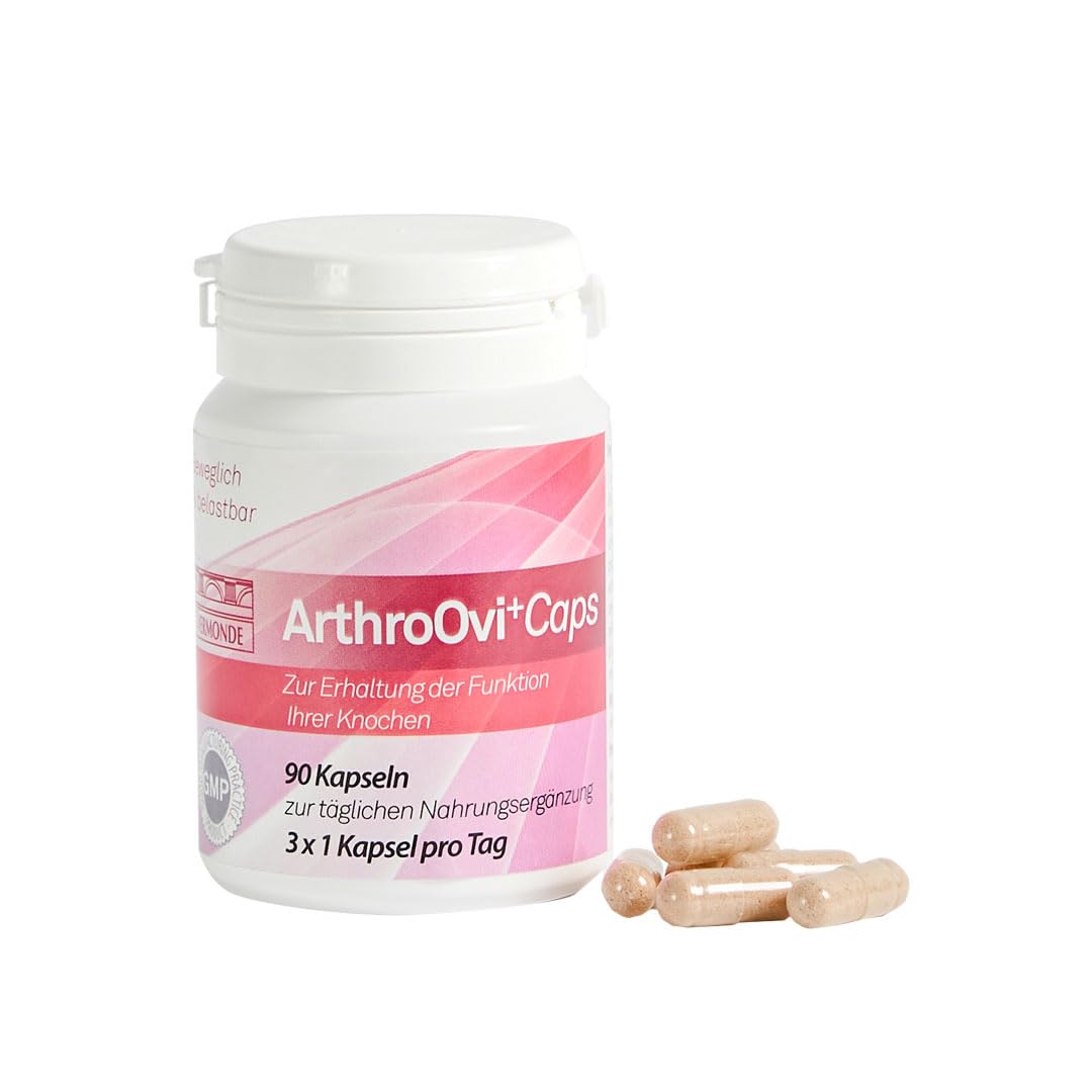 ArthroOvi+ Caps: Gelenke stärken & Knochendichte erhöhen – Natürliche Unterstützung bei Gelenkschmerzen & Verschleiß – Mit Peptiden & Vitamin C – 90 Kapseln Gelenkkur