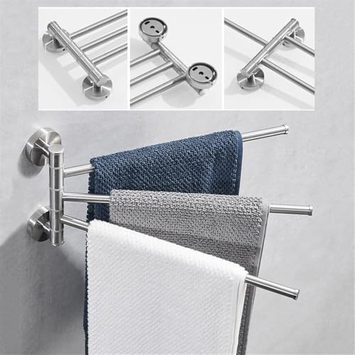 Estanterías para ducha que ahorran espacio en baños pequeños con toallero de pared 7