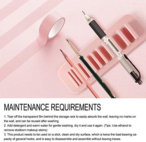 Miniatura 6 de 2 organizadores de cepillos cosméticos de silicona para montar en la pared, soporte para cepillos de dientes para baño, soporte de almacenamiento de