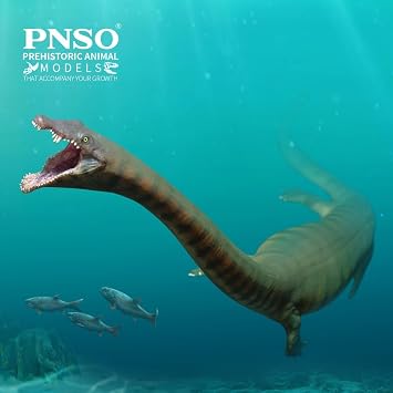 PNSO Prehistoric Dinosaur Models: 91 Xiaochong the Dinocephalosaurus | 9.4 Triassic Marine Reptile - Long Neck - Paddle Limbs - Transparent Support - 56-Page Manual + A3 Poster - 5 Videos - 15+