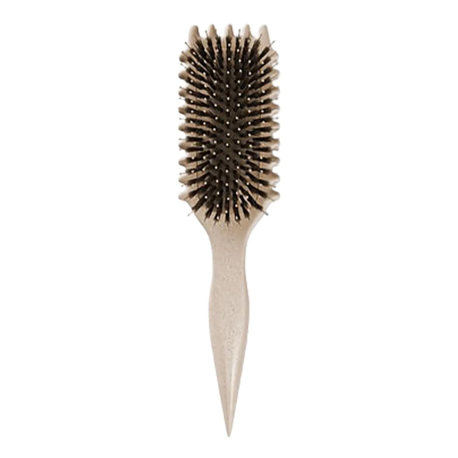 Bounce Curl Brush, Peine Pelo Rizado Bounce Curl Cepillo Curl Defining Brush Cepillo Curly Rizos Cepillo de Pelo de Cerdas de Jabalí dar forma y definir rizos para mujeres.(Beige)