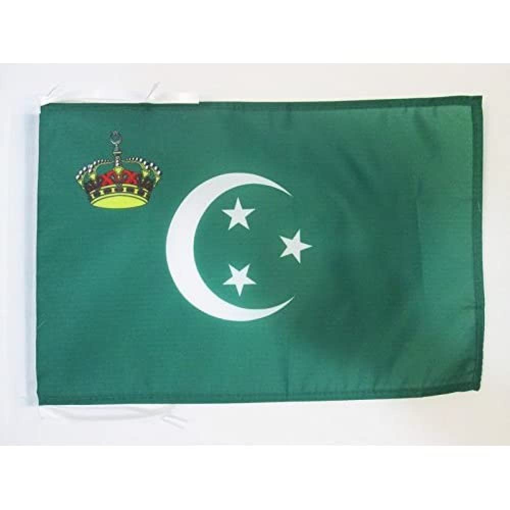 AZ FLAG Drapeau Etendard Royal d'Egypte 1922-1952 avec Cordelettes, 45cm x 30cm
