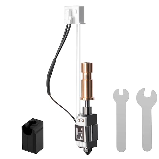 ANYCUBIC Vyper/Kobra Max/Kobra Plus 3D Printer Hotend Replacement Volcano V5 J-Head Quality Brass Nozzle 24V40W Ceramic Heating Cartridge Element Supports High Speed Printing