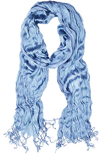 KMystic Solid Plain Lightweight Wrinkled Scarf - Main Image