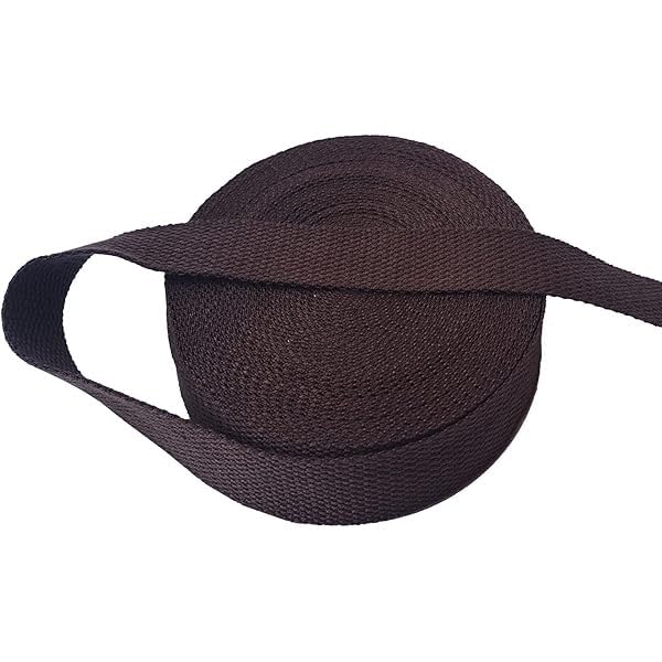 ABB Ropes & Niwars 25 MM Coffee Brown Spun Polyester Webbing Sling Belt for Lifting and for Bags Luggage Travel Bag Sports Safety Harness Purpose and DIY (CB25mm (1 inch) x 10 Mtrs)-picture-29