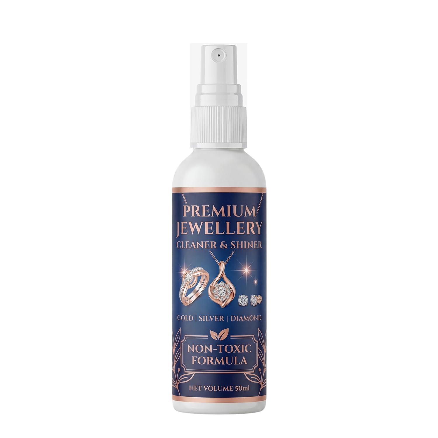 Premium Jewellery Cleaner & Shiner - Gentle, Non-Toxic Formula to Instantly Restore Shine to Gold, Silver & Diamond Jewelry 50ml (Pack Of 1)-image-14
