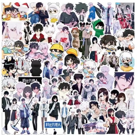 50Pcs Anime Stationery Stickers Link Click Chibi Cute Kawaii Sticker Stationery Student Cartoon Manga Waterproof Graffiti Decorate