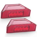 1 Pair Rear Tail Light Assembly,New LED Brake Stop Lamp for 2013-2016 Polaris Ranger RGR Brutus 570 XP 900 1000 Replacement Part 2412774 Red-BUNKER INDUST