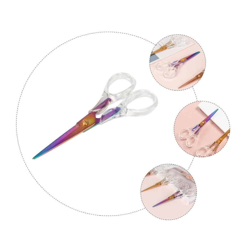 NUOBESTY Lot De 3 Ciseaux Pour Étudiants Fournitures D'Artisanat École Enfants Maison Usage Petit Acier Inoxydable