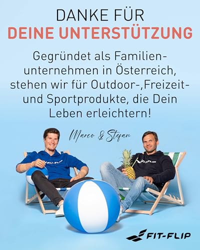 Fit-Flip Strandtuch XXL aus Mikrofaser - leicht und schnelltrocknend - 100% recyceltes Strandhandtuch - kompaktes Handtuch zum Baden - Badetuch (Dunes 200x90cm)